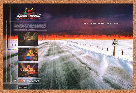 Speed Devils Online Racing Dreamcast Original 2003 Ad Authentic Video Game Promo