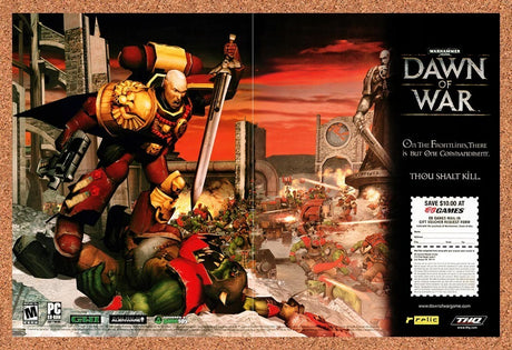 2004 Warhammer Dawn Of War EB Games Original Advertisement / Retro Promo v3