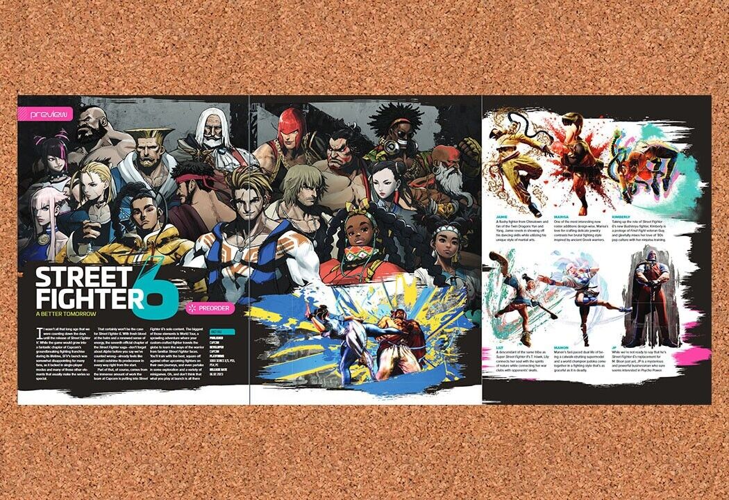Street Fighter 6 PS5 Original 2022 Ad - 3-Part Video Game Display Promo