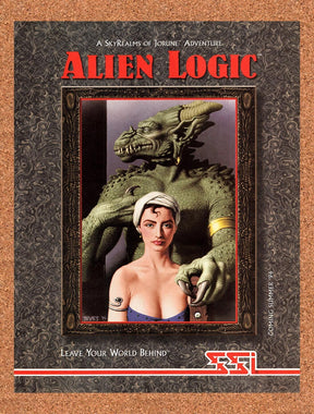 1994 Alien Logic A Skyrealms Of Jorune Adventure DOS Original Ad / Wall Art v1