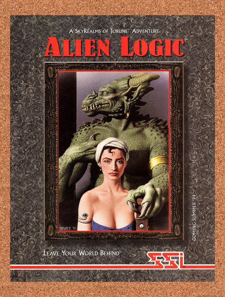 1994 Alien Logic A Skyrealms Of Jorune Adventure DOS Original Ad / Wall Art v1