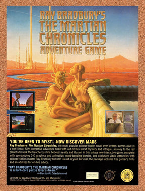 1995 Ray Bradburys The Martian Chronicles Adventure Game PC Original Ad v1