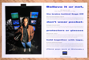 1993 Sega CD Console Original Advertisement / Retro Wall Art v9