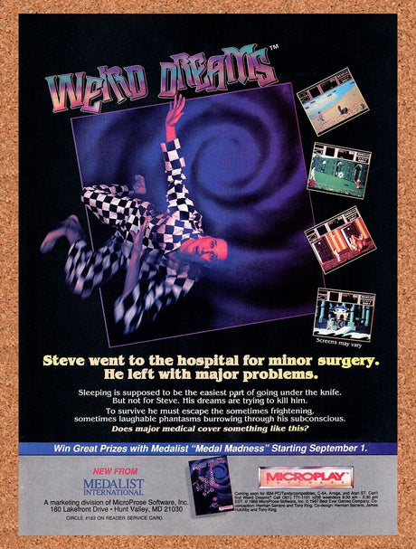 1989 Weird Dreams Tandy Original Advertisement / Retro Wall Art v1
