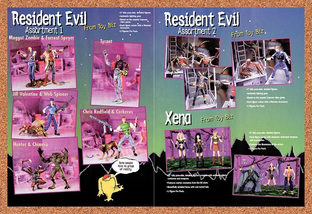 1998 Resident Evil Action Figures Original Advertisement / Retro Promo vr7