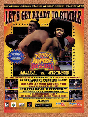 1999 Ready 2 Rumble Boxing Dreamcast Original Advertisement / Retro Promo v3