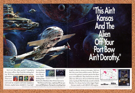 1992 Starflight Genesis Original Advertisement / Retro Wall Art v1