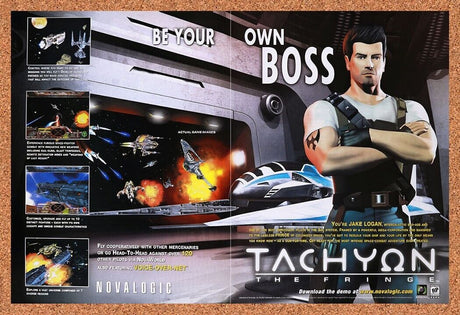 1999 Tachyon The Fringe PC Original Advertisement / Retro Wall Art v2