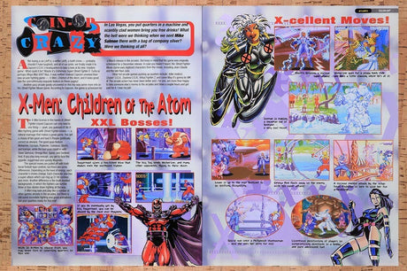 1995 X-Men Children Of The Atom Coin-Op Original Ad / Retro Wall Art v2