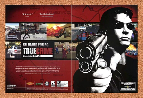 True Crime Streets Of LA PC Original 2006 Ad Authentic Video Game Promo v1