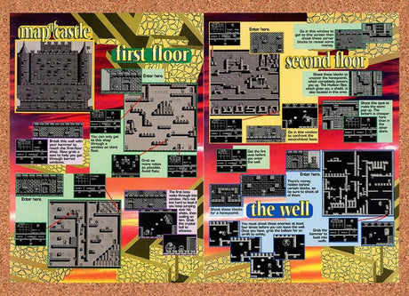1993 Milon's Secret Castle Castle Map Original Advertisement / Retro Promo v1