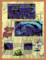 1995 Earthworm Jim Tube Race Map Original Advertisement / Retro Wall Art v17