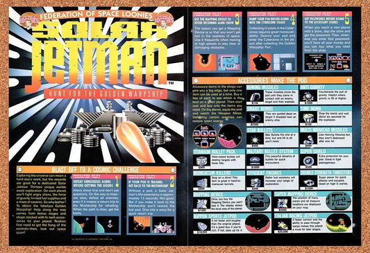 1989 Solar Jetman NES Original Advertisement / Retro Wall Art v1