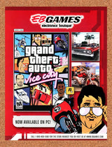 2003 Grand Theft Auto Vice City EB Games Original Ad / Retro Wall Art v3