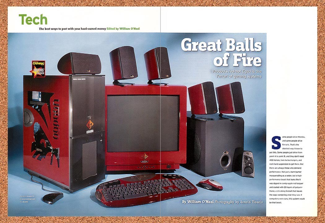 2002 VoodooPC Egad Review Original Advertisement / Retro Promo vr1
