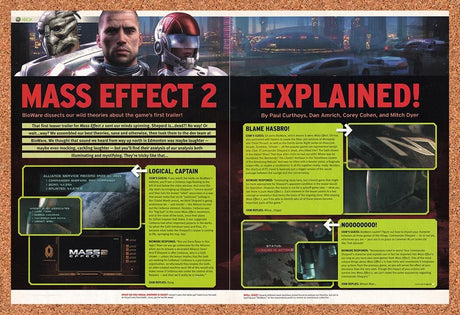 2009 Mass Effect 2 Xbox 360 Preview Original Advertisement / Retro Wall Art v5