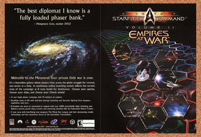 2001 Star Trek Starfleet Command 2 Empires At War PC Original Ad / Wall Art v2