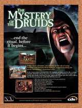 2001 The Mystery Of The Druids PC Original Advertisement / Retro Wall Art v1