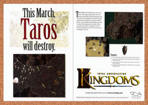 1999 Total Annihilation Kingdoms Taros Original Advertisement / Retro Promo vc4