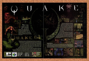 1998 Quake 64 N64 Original Advertisement / Retro Promo vr1