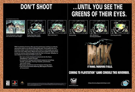 1997 MDK 1 PS1 Original Advertisement / Retro Wall Art v4