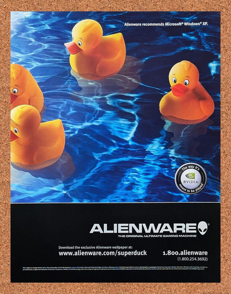 Alienware Gaming PC Original 2006 Ad Authentic Video Games Retro Tech Promo