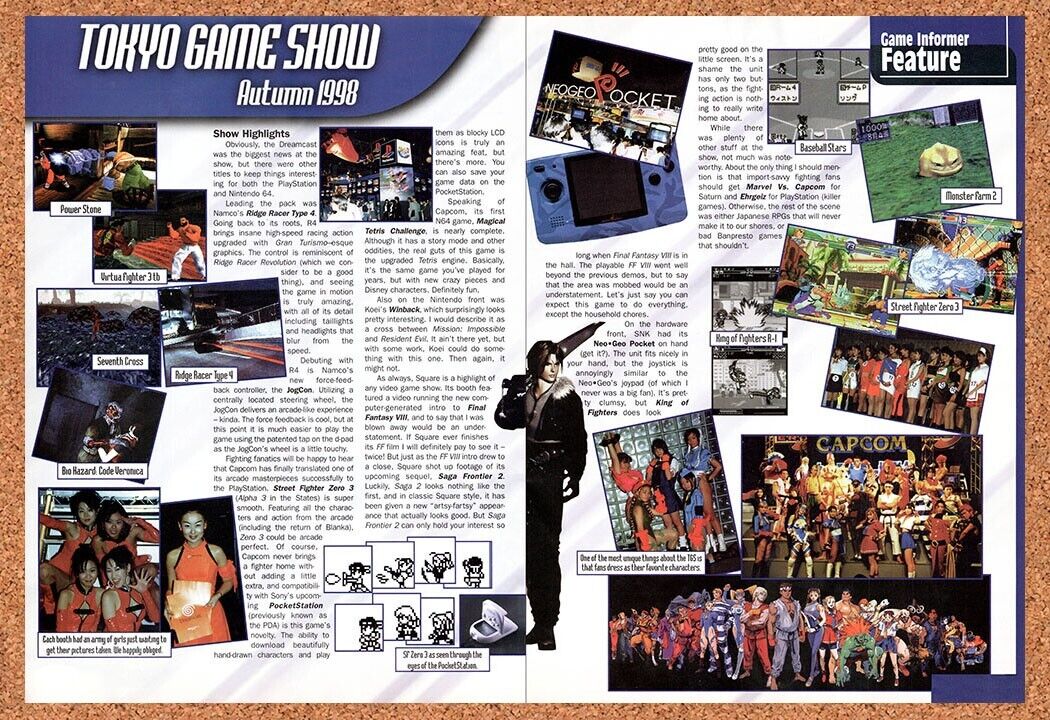 1999 Tokyo Game Show Original Advertisement / Retro Wall Art v2