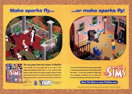 2000 Sims PC Original Advertisement / Retro Promo v3