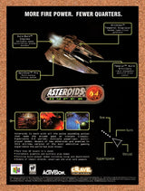 1999 Asteroids Hyper 64 N64 Original Advertisement / Retro Wall Art v1