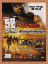 2009 50 Cent Blood On The Sand Xbox 360 Original Advertisement / Wall Art v1