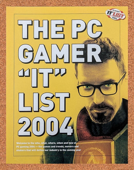 Half-Life 2 PC Original 2003 Ad Authentic PC Gamer Video Game Review Promo