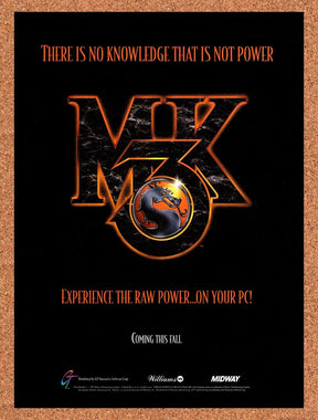 1995 Mortal Kombat 3 SNES Original Advertisement / Retro Promo v3
