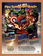 1996 Marvel Super Heroes War Of The Gems SNES Original Advertisement / Promo v1