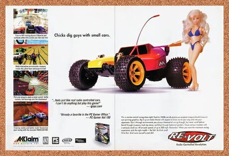 1999 Re-Volt PC Original Advertisement / Retro Wall Art v4