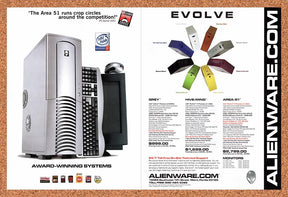 2001 Alienware Evolve Area-51 Original Advertisement / Retro Promo v6