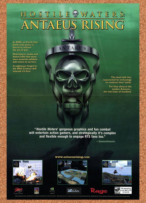 Hostile Waters PC Original 2003 Ad Authentic Pirates Video Game Promo
