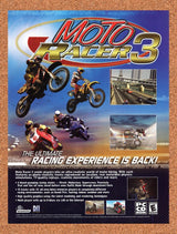 2002 Moto Racer 3 PC Original Advertisement / Retro Promo v1
