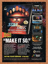 1995 Star Trek The Next Generation A Final Unity PC Original Ad / Promo v2