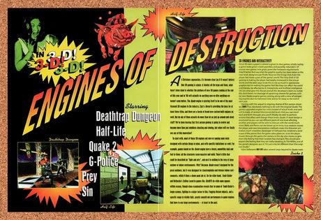1997 3D Gaming PC Engines Of Destruction Original Advertisement / Promo vr1
