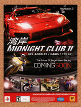 2002 Midnight Club II PS2 Original Advertisement / Retro Promo v3