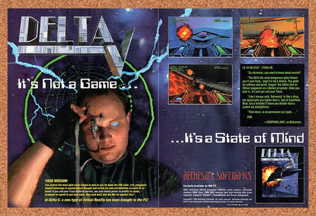 1994 Delta V IBM Original Advertisement / Retro Promo v1