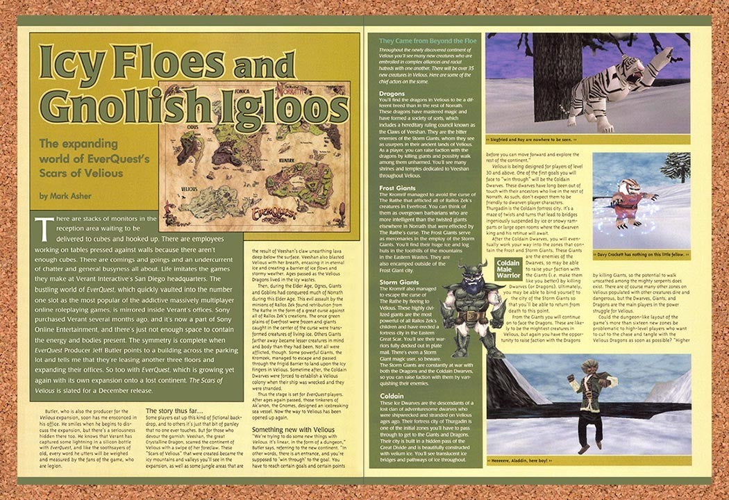 2000 EverQuest Scars Of Velious Early Preview Original Advertisement / Promo vr3