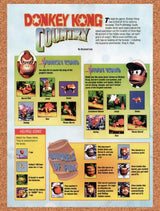 1995 Donkey Kong Country SNES Original Advertisement / Retro Promo vr5