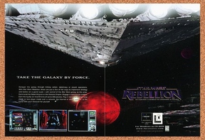 Star Wars Rebellion PC Original 1998 Ad Authentic Lucas Arts Video Game Promo