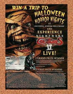 Nightmare Creatures II PS1 Halloween Sweepstakes Original 2000 Ad Authentic