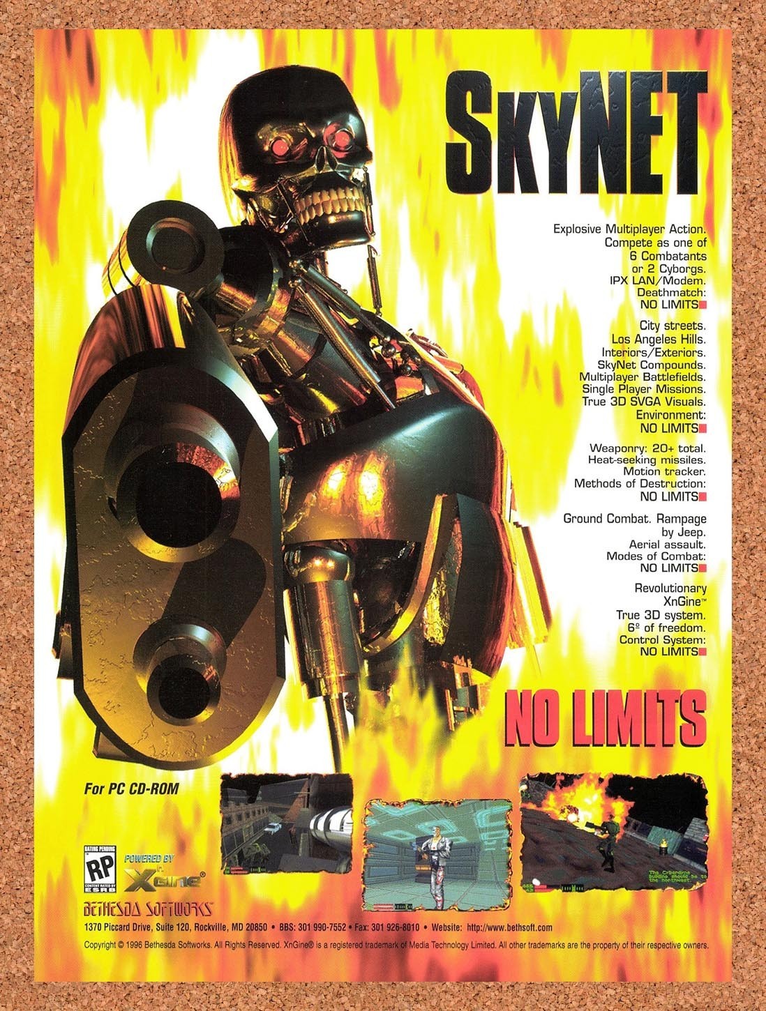 1997 Skynet PC Original Advertisement / Retro Promo v2