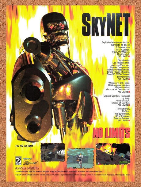 1997 Skynet PC Original Advertisement / Retro Promo v2