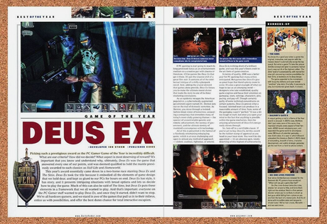 Deux Ex PC Original 2003 Ad Authentic GOTY Review Video Game Promo