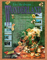 Wonderland IBM Original 1990 Vintage Ad - Video Game Promo