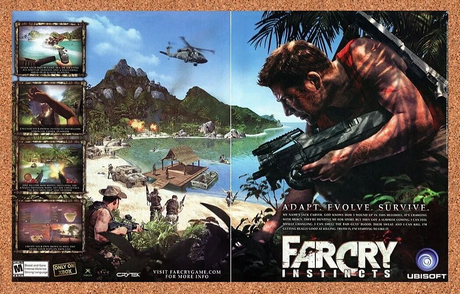 Far Cry Instincts Xbox Original 2005 Ad Authentic Video Game Promo Artwork